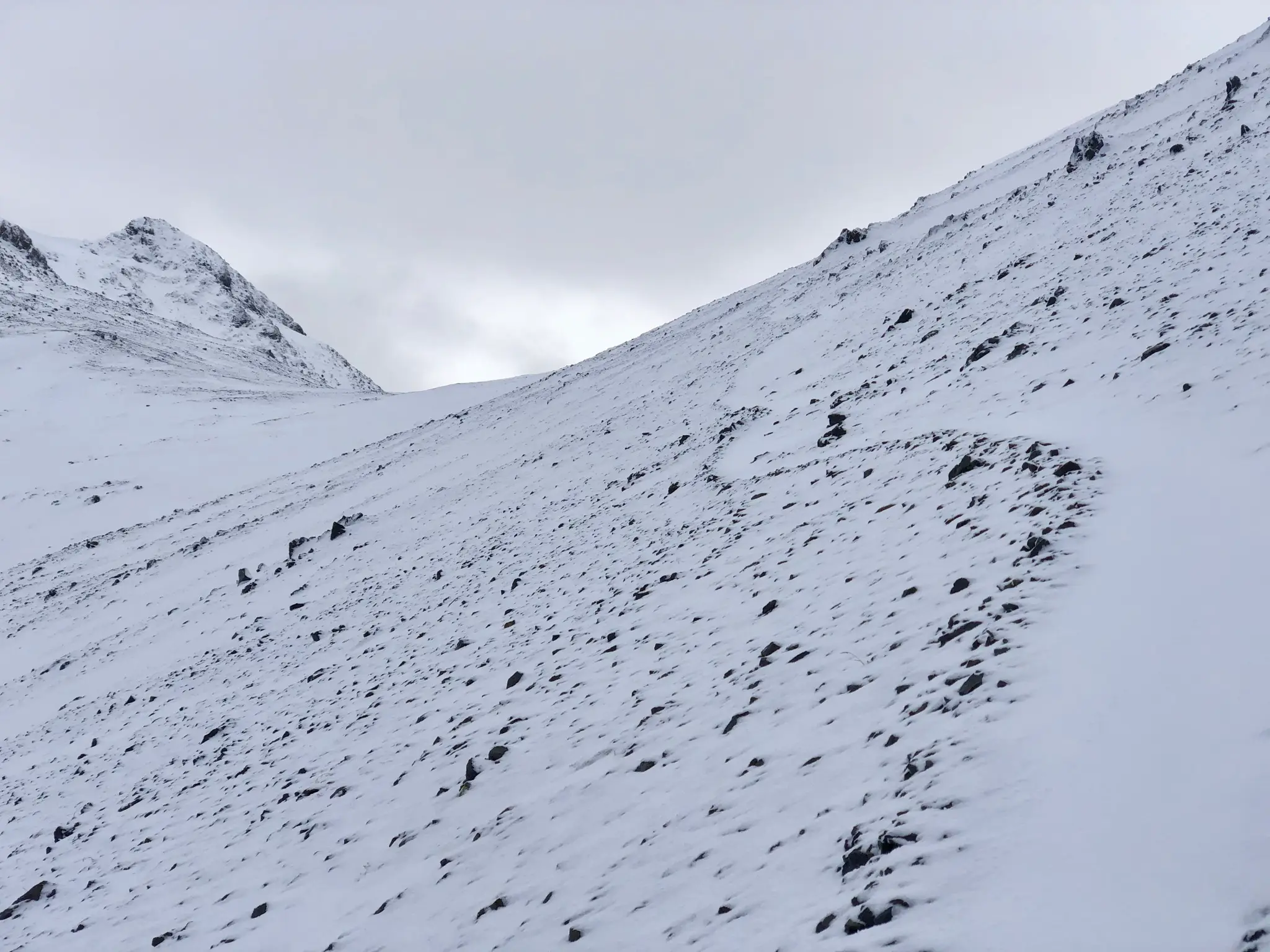 Approaching the col
